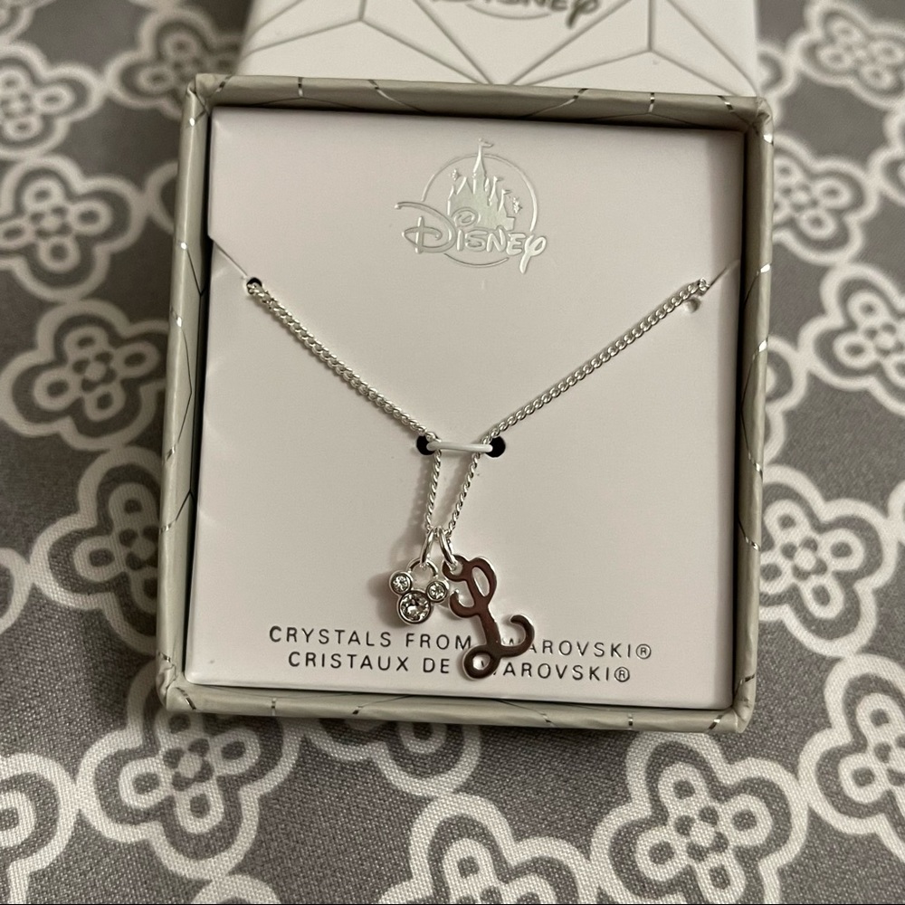 L initial Disney necklace